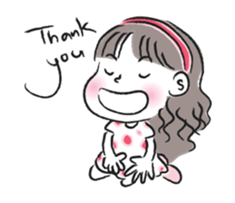 little girl talk sticker #15898109