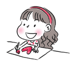 little girl talk sticker #15898111