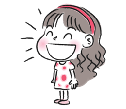 little girl talk sticker #15898112