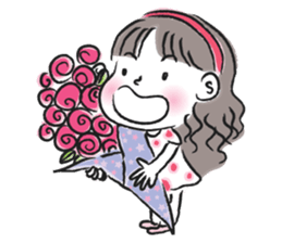 little girl talk sticker #15898113