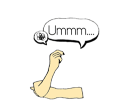 hands&mouth sticker #15898383