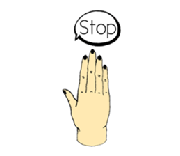 hands&mouth sticker #15898401