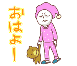 Sticker of White tights man sticker #15898546