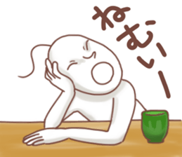 Sticker of White tights man sticker #15898552