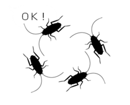 Cockroach moving 5 sticker #15898870