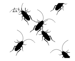 Cockroach moving 5 sticker #15898871