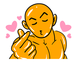 Muscular man sticker #15899736