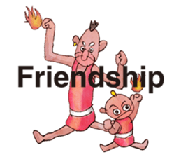 A pro wrestler Brother of red iron3 sticker #15901139