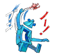 A pro wrestler Brother of red iron3 sticker #15901146