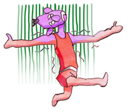 A pro wrestler Brother of red iron3 sticker #15901153