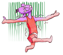 A pro wrestler Brother of red iron3 sticker #15901153