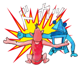 A pro wrestler Brother of red iron3 sticker #15901154