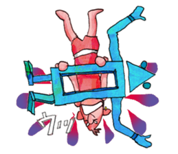 A pro wrestler Brother of red iron3 sticker #15901155