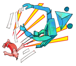 A pro wrestler Brother of red iron3 sticker #15901158