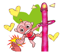 A pro wrestler Brother of red iron3 sticker #15901159