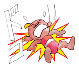 A pro wrestler Brother of red iron3 sticker #15901165