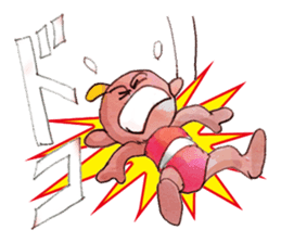 A pro wrestler Brother of red iron3 sticker #15901165