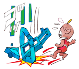 A pro wrestler Brother of red iron3 sticker #15901166