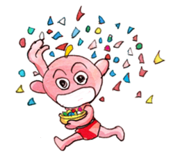 A pro wrestler Brother of red iron3 sticker #15901171