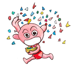 A pro wrestler Brother of red iron3 sticker #15901171