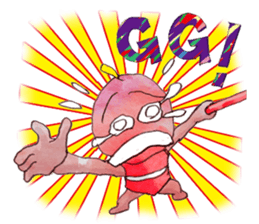 A pro wrestler Brother of red iron3 sticker #15901175