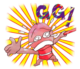 A pro wrestler Brother of red iron3 sticker #15901175