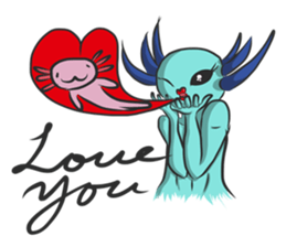 Crazy Axolotl 2 sticker #15901275