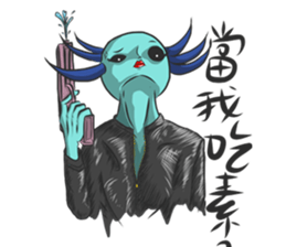 Crazy Axolotl 2 sticker #15901286