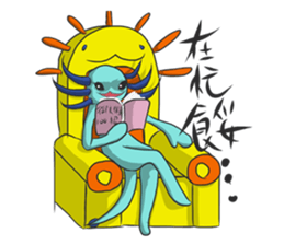 Crazy Axolotl 2 sticker #15901287