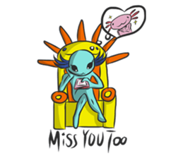 Crazy Axolotl 2 sticker #15901293