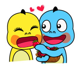 Forever Love Dinosaur sticker #15901680