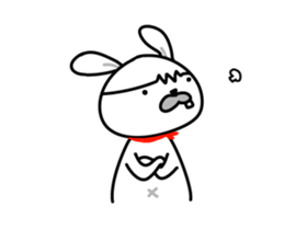 Angry Rabbit 1 sticker #15901942