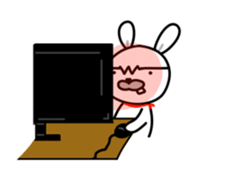 Angry Rabbit 1 sticker #15901943