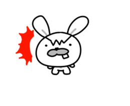 Angry Rabbit 1 sticker #15901949