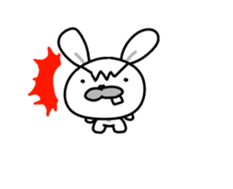 Angry Rabbit 1 sticker #15901949