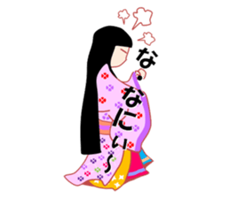 The kimono girl! sticker #15902010