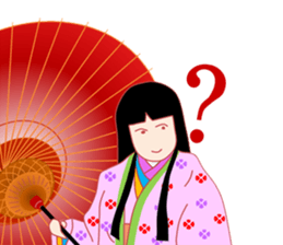 The kimono girl! sticker #15902015