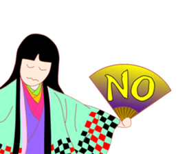 The kimono girl! sticker #15902026