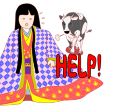 The kimono girl! sticker #15902027