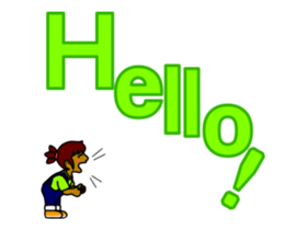 Big voices of little children(greeting&) sticker #15902054