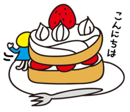 Japanese Sweets & Mo-chan's Sticker sticker #15902083