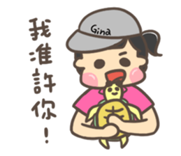 Pink people daily sticker #15902474