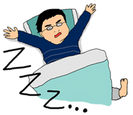 Horizontal stripe glasses sticker #15903058