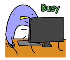 Ayou and Lunglung-40 icons of penguin! sticker #15903238