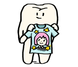 Mari's teeth 7 sticker #15903449