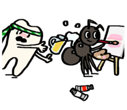 Mari's teeth 7 sticker #15903452