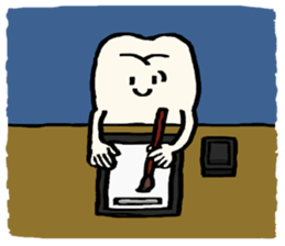 Mari's teeth 7 sticker #15903455