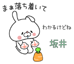 Bunny Sticker Sakai sticker #15903487