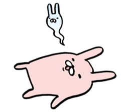 Round Bunny sticker #15903730