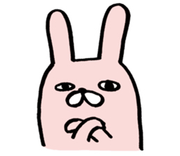 Round Bunny sticker #15903736